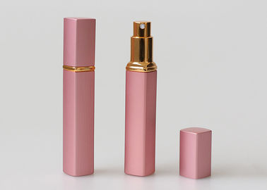 Chai nước hoa du lịch bằng thủy tinh màu hồng khắc Chai 12ml Hình chữ nhật