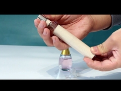 Wheat straw color empty refillable 10ml spray mini perfume atomiser bottle